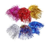 Didiseaon 6PCS Colorful Foil Tinsel Wigs Metallic Shiny Cosplay Party Hair Accessories for Women Men Lightweight Breathable Festival Photo Props Easy Maintenance Multicolor Headwear