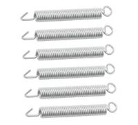 Didiseaon 6pcs Electric Guitar Tremolo Springs Metal Tension Springs for American Vintage Style Tremolo Bridge Silver Replacement Parts for Electric Guitars Easy to Install and Portable