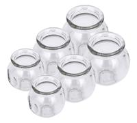 Didiseaon 6pcs Glass Fire Vacuum Cupping Cups for Muscle Relaxation and Dispel Wind and Dampness, Simple to Clean Body Cupping Supplies Suitable for Household Massage Therapy