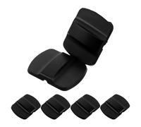 Didiseaon 6pcs Magnetic Slider Replacement Lids for Tumbler Covers, Black Spill-proof Push Block Parts Compatible with Drinkware, Sturdy Magnetic Slide Caps for Travel and Everyday Use