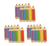 Didiseaon 6Pcs Mini Alloy Brooch Colorful Cartoon Pencil Pins for Women Fashion Accessories Gift for Christmas and Everyday Wear