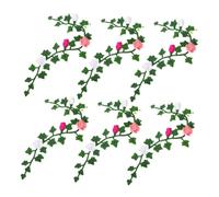 Didiseaon 6pcs Mini Artificial Flower Vines Lightweight Simulation Strips Fade-resistant Miniature Plants for Dollhouse Fairy Garden Micro Landscape Decoration