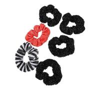 Didiseaon 6pcs Neon Halloween Hair Tie Glitter Hair Scrunchies Halloween Hair Accessories Fashion Hair Band Hair Ring Random Color