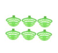 Didiseaon 6pcs Plastic Bird Nest Pigeon Nesting Bowls for Bird Hatching and Nesting Hollow Hanging Cage Finch Parrot Canary Pigeon Nest Bowl