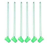 Didiseaon 6pcs Shot Cup Necklace Green Beaded Necklace Plastic Versatile Design Novelty Bead Jewelry Bachelor Party Decorations