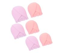 Didiseaon 6Pcs Silicone Makeup Brush Covers Non Slip Protection Caps for Various Brush in Pink and Purple
