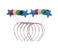 Didiseaon 6pcs Valentine’s Day Heart-shaped Foam Headbands Glitter Ball Hair Bands Party Photography Accessories Mixed Styles for Women Random Style