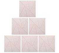 Didiseaon 6pcs Wall Sound Absorber Panels High Density Polyester Fiber Soundproofing Self-adhesive Acoustic Insulation for Office Studio Gaming Noise Dampening