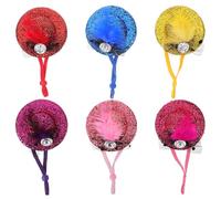 Didiseaon 6pcs Wear-resistant Chicken Hats for Parrots and Pets with Adjustable Cloth Design, Cool and Lovely Hen Accessories Suitable for Family Portraits and Birthdays