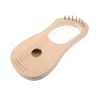 Didiseaon 7 Strings DIY Wooden Lyre Harp Kit String Musical Instrument Assembly for Beginners Craft Enthusiasts and Music Lovers Unfinished Basswood Body for Custom Staining and Painting