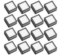 Didiseaon 70pcs Black Plastic Rock Collection Box with Window, Cubic Gemstone Display Storage for Jewelry and Gemstones, for Jewelry Stores and Display Settings