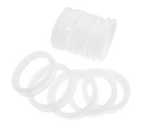 Didiseaon 72Pcs 58Mm Silicone Gasket Rings for Solar Water Heater Vacuum Tube Sealing, Leak-Resistant Heater Outer Replacement Accessory, White Silicone Seal Washer for Solar Heating Pipes