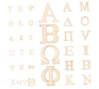 Didiseaon 72pcs Wooden Letters Set for Crafts, Natural Wood Flat Cutouts in 25mm and 50mm Sizes, DIY Alphabet Blocks for Home Decor and Art Projects