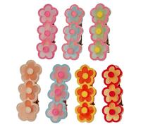 Didiseaon 7pcs Flower Shaped Hair Clips Durable Acrylic Metal Alligator Hair Barrettes for Women for Weddings Parties Daily Wear Non Slip Hairpin Accessories Colors