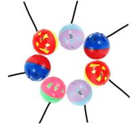 Didiseaon 7Pcs Reptile Bell Ball with Suction Cup Compact Lizard and Bearded Dragon Enrichment Household Pet Accessories for Stress Relief Random Color