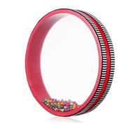 Didiseaon 8-inch Ocean Drum with Colorful Metal Beads Percussion Wave Sound Instrument for Adults and Boys and Girls Round Wave Ocean Drum Suitable for Beginner Musical Instruments