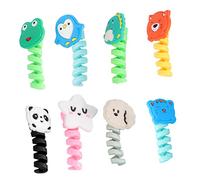 Didiseaon 8 Pcs Adorable Data Wire Protectors Set Cracking Cable Organizers for Earphones Durable and Flexible for Charging and Cable Management