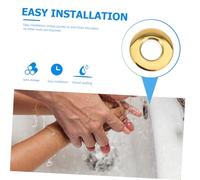 Didiseaon 8 Pcs Sink Overflow Ring Replacement Rust-resistant Abs and Copper Overflow Caps Easy Push-in Installation for Basin Wash Basin Anti-rust Bathroom Accessory
