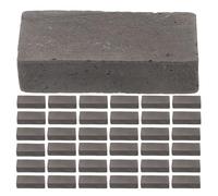 Didiseaon 80pcs Turtle Tank Steps Bricks Decor Mini Bricks Terrarium Landscape DIY Miniature Models Building Materials Tiny Building Blocks Fake Simulation Grey