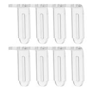 Didiseaon 8pcs Acrylic L-Shaped Corner Brackets with High Transparency, 90 Degree Right Angle Support Braces for Display and Storage, Versatile Furniture Reinforcement Accessories