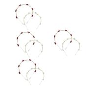 Didiseaon 8pcs Chic Flower Rhinestone Headpiece Pearl Hairband for Bridal Party Engagement
