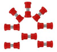 Didiseaon 8pcs Golf Cart Bushing Kit Rubber Plastic Leaf Springs Replacement Enhanced Appearance Easy Installation Golf Cart Accessory for Suspension Repair