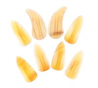 Didiseaon 8Pcs Guzheng Finger Fake Nails Medium Double Groove Protective Picks Practical for Guzheng Practice with Rounded Corners for Finger Comfort and Timbre Expression