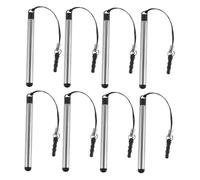 Didiseaon 8Pcs Mini Stylus Pen with Precision Touch and Multidevice Compatibility Black Plastic and Metal Touchscreen Pens for Phones and Tablets Portable and Fine Tip Design