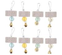 Didiseaon 8pcs Pet Teething Toys Mixed Teeth Grinding Block for Small Animals Bunny Guinea Pig Hamster Chew Toys Mouse Chinchilla Chew Hamster Chewing Random Color