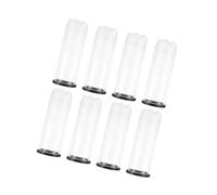 Didiseaon 8Pcs Portable Tennis Ball Container with Cover PVC Organizer Bottle for Indoor Outdoor Training and Competition Lightweight Storage Tube for Tennis Players
