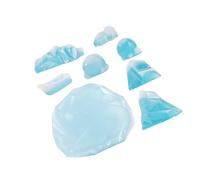 Didiseaon 8pcs Realistic Arctic Landscape Model Ice Cube Tray Shapes for Winter Animals Small World Diy Miniature Aquarium Ornament