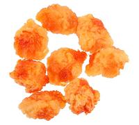 Didiseaon 8pcs Realistic Chicken Popcorn Simulation Models Premium PVC Home Decor Lifelike Food Ornament for Play and Photography Display