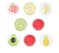 Didiseaon 8pcs Reusable Gel Eye Cooling Patches Pvc Ice Packs for Eyes to Reduce Dark Circles under Bags Fruit Pattern Mixed Style Comfortable Summer Style