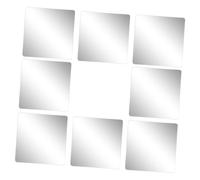 Didiseaon 8Pcs Self Adhesive Flexible Wall Mirrors Stickers Unbreakable Square Tiles for Apartments Hallways Bathrooms Scratch Resistant Reflective Surface for Space Optimization