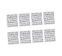 Didiseaon 8pcs Self-Adhesive PVC Alphabet Number Stickers for Door Window DIY Packing Labels Self Adhesive Labels for Mailbox Organization