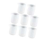Didiseaon 8pcs Silicone Measuring Cups with Scale Nonstick DIY Epoxy Mixing Cups for Resin Art Jewelry Casting Paint Pouring Lightweight and Easy to Clean Craft Accessories