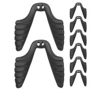 Didiseaon 8pcs Sports Glasses Nose Pads Soft Rubber Anti-Slip Cushion Pads for Cycling Sunglasses Eyeglass Nose Bridge Replacement Accessories Black