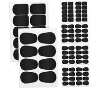 Didiseaon 94pcs Saxophone Clarinet Cushion Pads Food-grade Mouthpiece Patches Shapes for Soprano Alto and Tenor Saxophones for Home Practice and