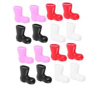 Didiseaon 96pcs Miniature Santa Boots Colorful Mini Shoes for Crafts DIY Christmas Ornaments Festive Holiday Decorations for Tree Desktop Embellishments