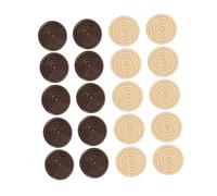 Didiseaon 96pcs Wooden Chess Pieces Set Round Educational Game Accessories for Adults and Boys and Girls Universal for Home Office School Travel