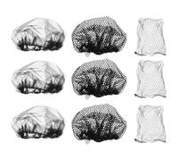 Didiseaon 9Pcs Elastic Hair Net Hats for Women Hair Loss Mesh Covers for Work Spa and Home Use Comfortable Breathable Protective Caps with Fine and Coarse Mesh Designs