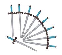 Didiseaon 9pcs Inflatable Pirate Sword for PVC Blow Up Cartoon Swords with Blue Handles Safe Role Play Props for Birthday Parties Halloween Cosplay Outdoor Adventures