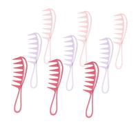 Didiseaon 9pcs Retro Big Back Hair Comb Plastic Wide Tooth Comb for Men and Detangling and Women after Shower