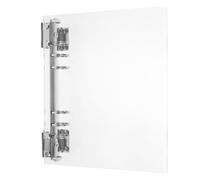 Didiseaon A5 Acrylic Notebook Cover with Loose Leaf Ring Design, Soft Sturdy Plastic Binder Shell for Handbook and Documents, Exquisitely Crafted Journal Binder for Office and School Use