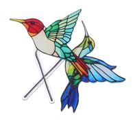 Didiseaon Acrylic Bird Figurines with Lightweight and Versatile Compatibility Planter Stakes 2pcs for Outdoor Plant Pot Decoration for Offices and Living Rooms, Present for Bird Lovers
