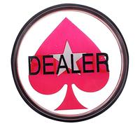 Didiseaon Acrylic Dealer Poker Button Double Sided Gaming for Fun Rewards Math Learning Tournaments Game Supplies for Parties and Entertainment
