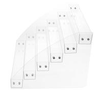 Didiseaon Acrylic Glasses Display Stand Riser Transparent Sunglass Organizer with Weighted Base for Desktop Storage Scratch-resistant Acrylic Eyewear Holder for Office and Home Use