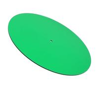 Didiseaon Acrylic Turntable Mat Slipmat for Vinyl Record Player Anti-static Sound Absorbing Vibration Damper Pad Green Suitable for Dj and Home Listening