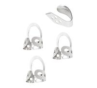 Didiseaon Adjustable Banjo and Guitar Metal Finger Picks Set with Open Design, 3 Index and 1 Thumb Pick, Compatible with Ukulele and Acoustic Instruments