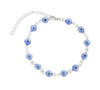Didiseaon Adjustable Evil Eye Bracelet for Women with Blue Glass Bead Vintage Copper Handmade Jewelry Skin-friendly Comfortable Fit Minimalist Style for Daily Wear and Special Occasions